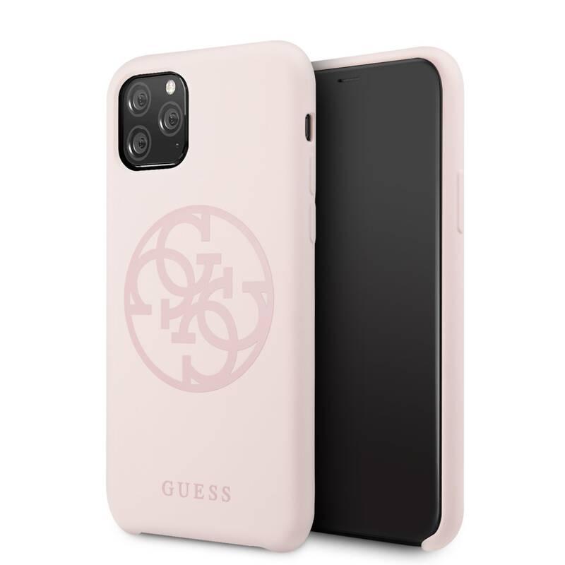 Kryt na mobil Guess 4G Tone on Tone pro Apple iPhone 11 Pro Max růžový