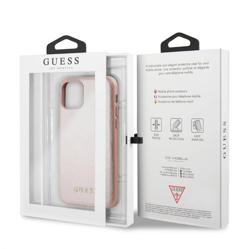 Kryt na mobil Guess Iridescent pro Apple iPhone 11 růžový, Kryt, na, mobil, Guess, Iridescent, pro, Apple, iPhone, 11, růžový