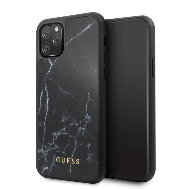 Kryt na mobil Guess Marble pro Apple iPhone 11 Pro Max černý