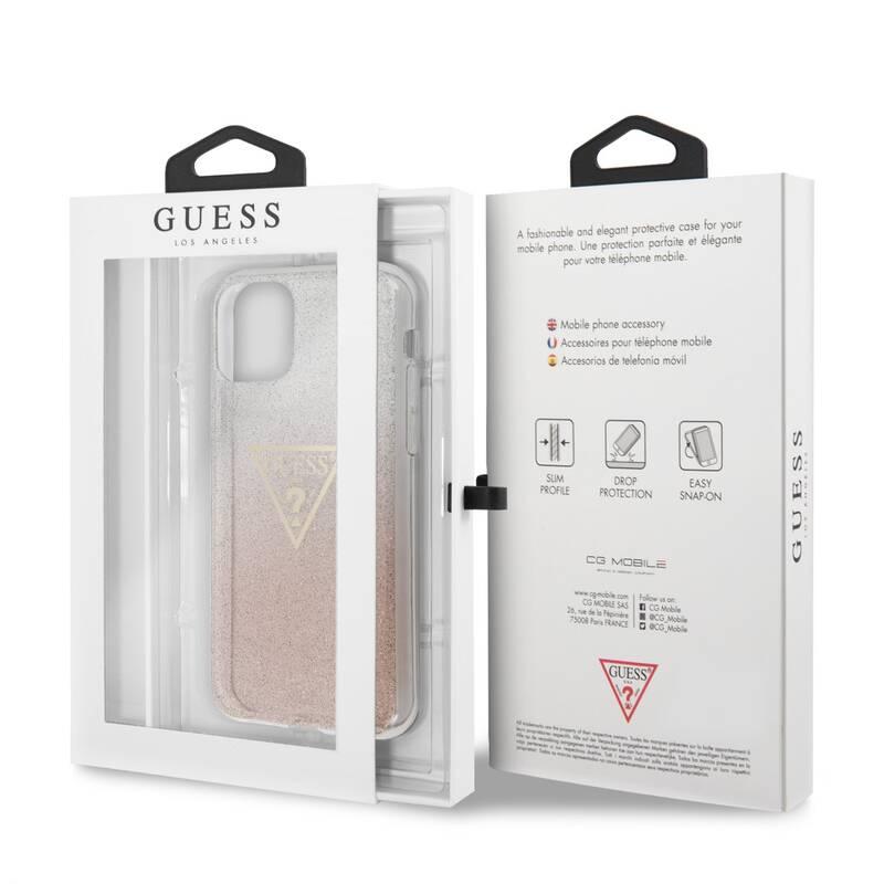 Kryt na mobil Guess Solid Glitter pro Apple iPhone 11 Pro Max růžový, Kryt, na, mobil, Guess, Solid, Glitter, pro, Apple, iPhone, 11, Pro, Max, růžový