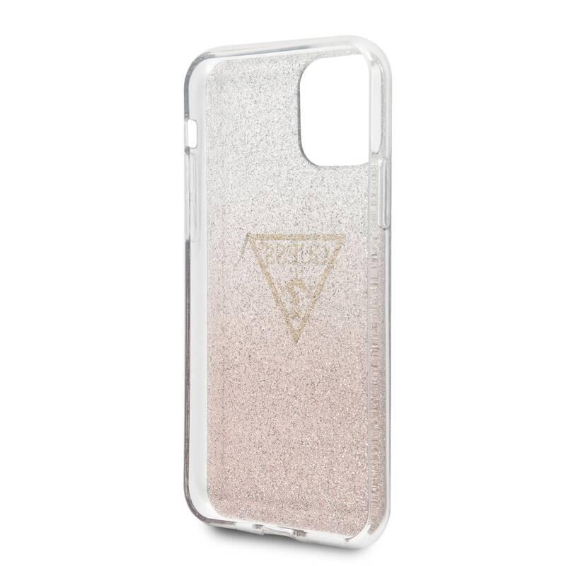 Kryt na mobil Guess Solid Glitter pro Apple iPhone 11 Pro růžový, Kryt, na, mobil, Guess, Solid, Glitter, pro, Apple, iPhone, 11, Pro, růžový