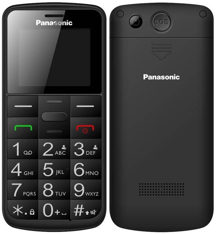 Mobilní telefon Panasonic KX-TU110EXB Dual SIM černý, Mobilní, telefon, Panasonic, KX-TU110EXB, Dual, SIM, černý