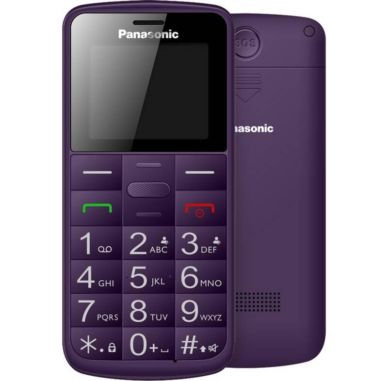 Mobilní telefon Panasonic KX-TU110EXV Dual SIM fialový