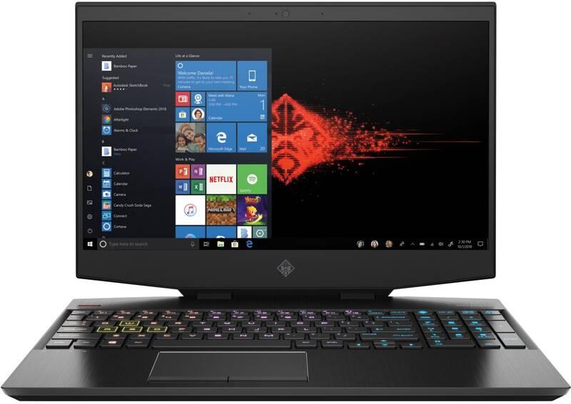 Notebook HP Omen 15-dh0101nc černý