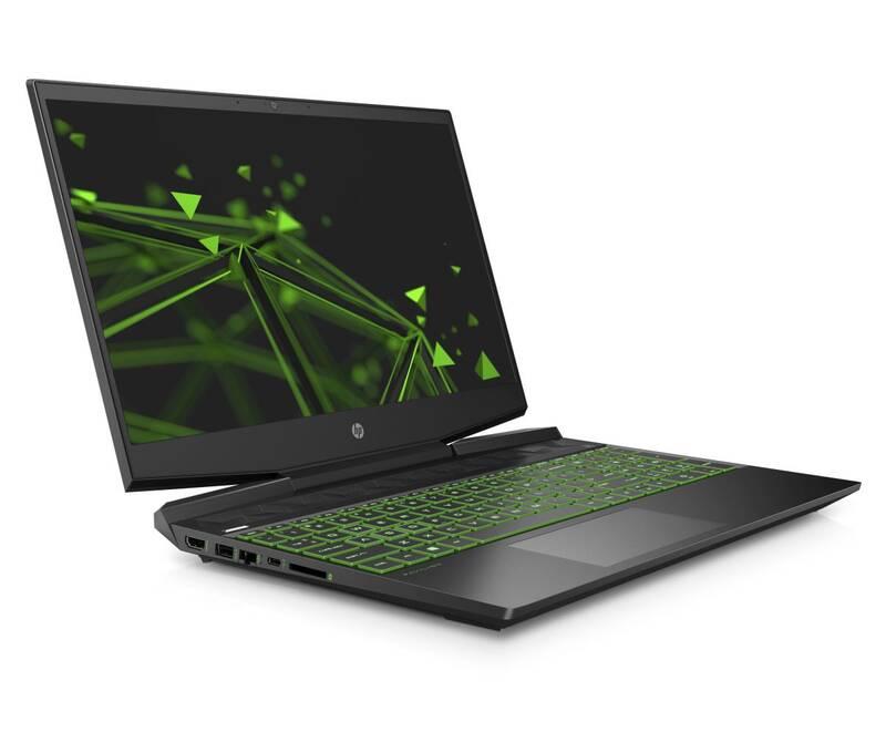 Notebook HP Pavilion Gaming 15-dk0013nc černý zelený