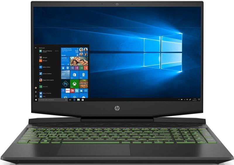 Notebook HP Pavilion Gaming 15-dk0023nc černý zelený