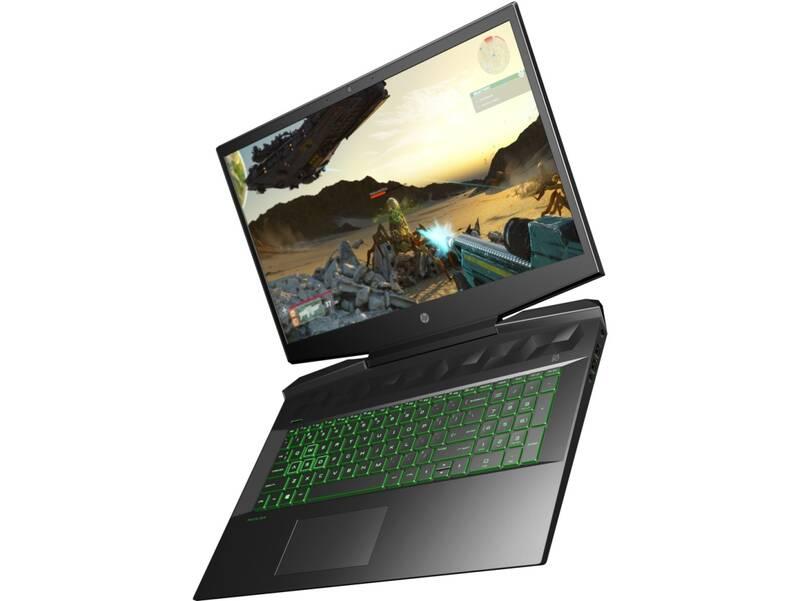 Notebook HP Pavilion Gaming 17-cd0017nc černý zelený