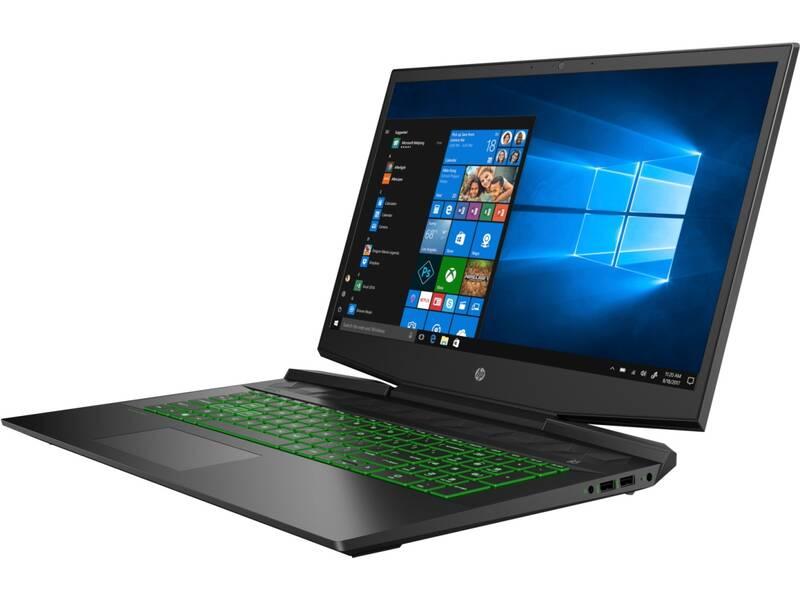 Notebook HP Pavilion Gaming 17-cd0019nc černý zelený