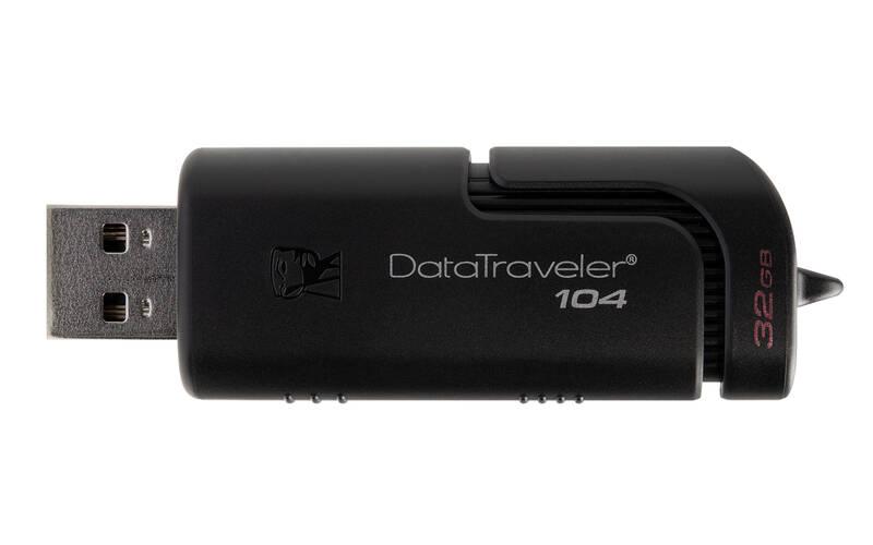 USB Flash Kingston DataTraveler 104 32GB černý, USB, Flash, Kingston, DataTraveler, 104, 32GB, černý