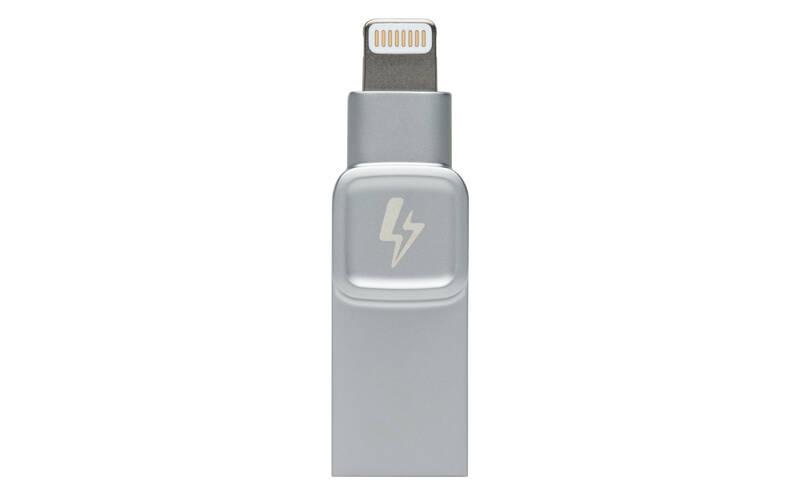 USB Flash Kingston DataTraveler Bolt Duo 128GB pro Apple stříbrný, USB, Flash, Kingston, DataTraveler, Bolt, Duo, 128GB, pro, Apple, stříbrný