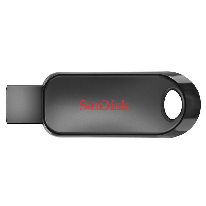 USB Flash Sandisk Cruzer Snap 128GB černý, USB, Flash, Sandisk, Cruzer, Snap, 128GB, černý