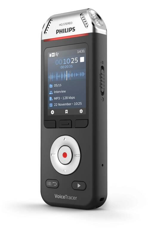 Diktafon Philips DVT2110 černý stříbrný