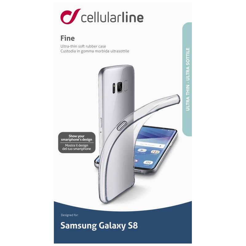 Kryt na mobil CellularLine Fine pro Samsung Galaxy S8 průhledný, Kryt, na, mobil, CellularLine, Fine, pro, Samsung, Galaxy, S8, průhledný