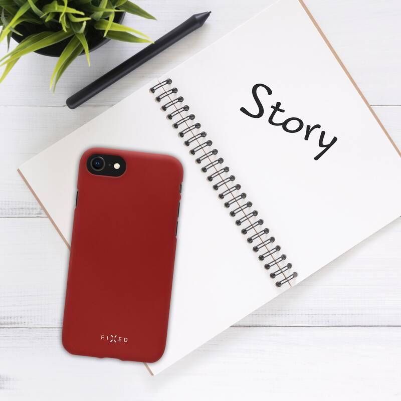 Kryt na mobil FIXED Story pro Xiaomi Redmi Note 8 Pro červený