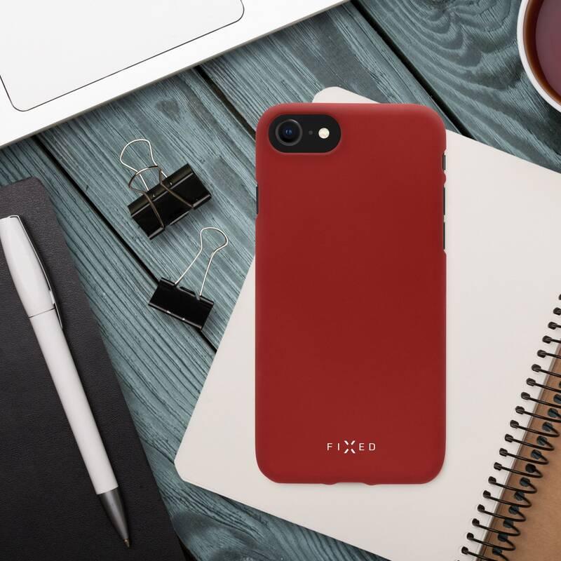 Kryt na mobil FIXED Story pro Xiaomi Redmi Note 8 Pro červený