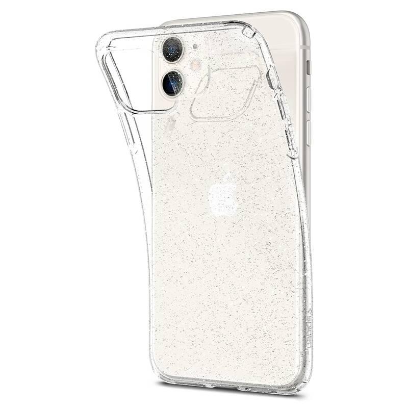 Kryt na mobil Spigen Liquid Crystal Glitter pro Apple iPhone 11 průhledný