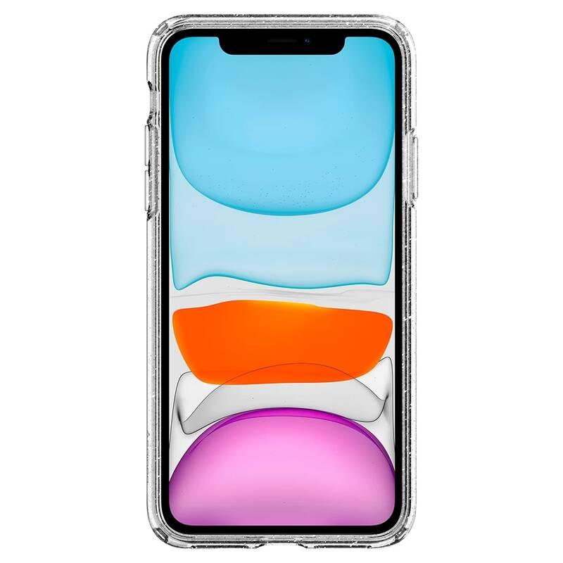 Kryt na mobil Spigen Liquid Crystal Glitter pro Apple iPhone 11 průhledný