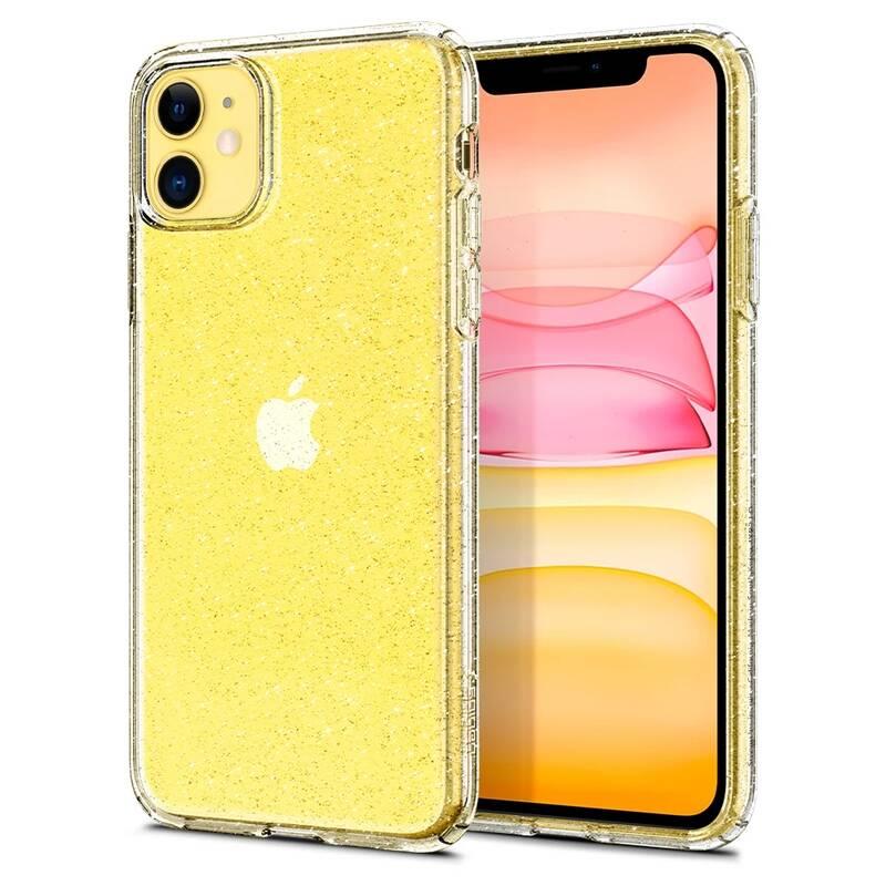 Kryt na mobil Spigen Liquid Crystal Glitter pro Apple iPhone 11 průhledný