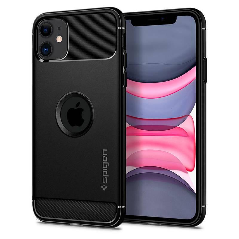 Kryt na mobil Spigen Rugged Armor pro Apple iPhone 11 černý