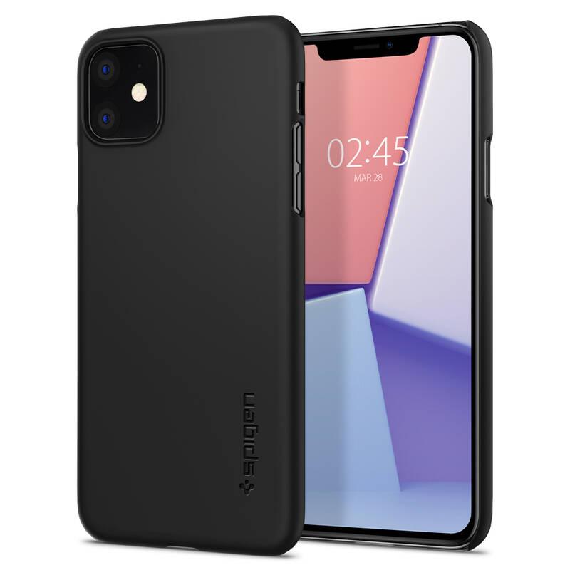 Kryt na mobil Spigen Thin Fit pro Apple iPhone 11 černý