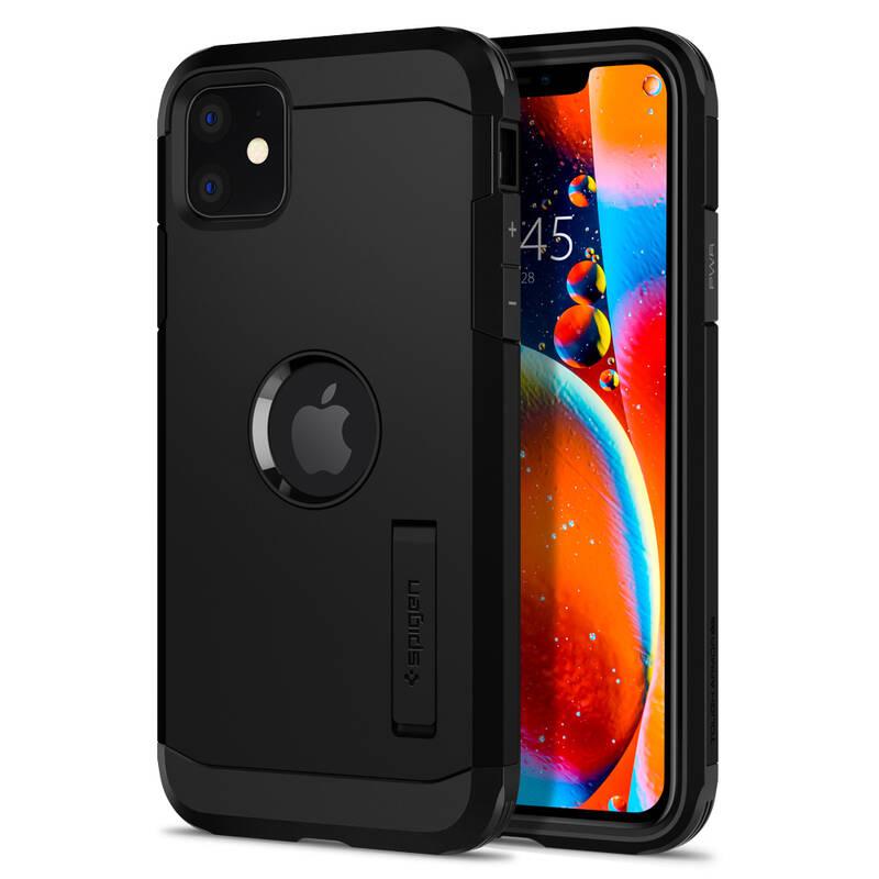 Kryt na mobil Spigen Tough Armor pro Apple iPhone 11 černý