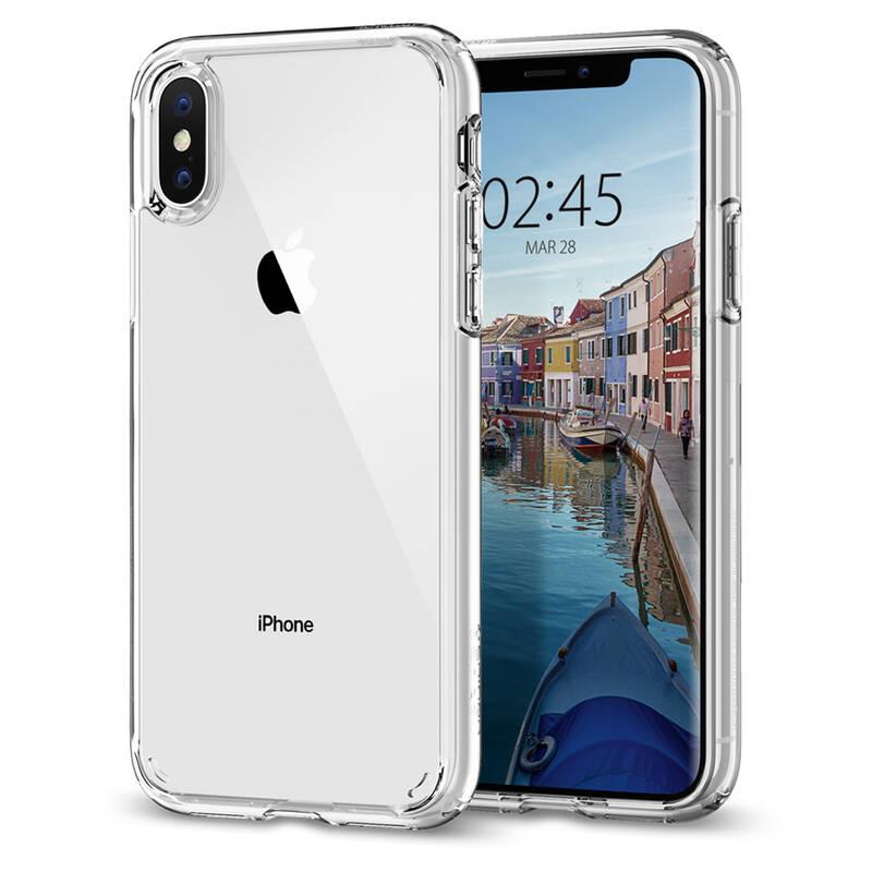 Kryt na mobil Spigen Ultra Hybrid pro Apple iPhone Xs X průhledný