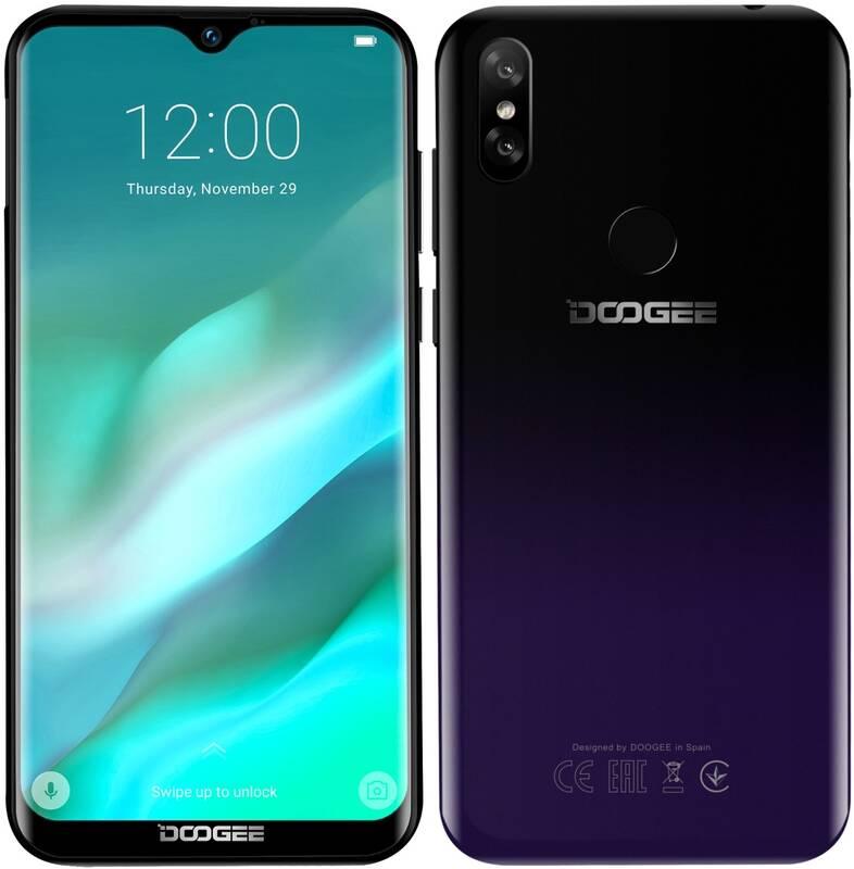 Mobilní telefon Doogee X90L 32 GB fialový, Mobilní, telefon, Doogee, X90L, 32, GB, fialový