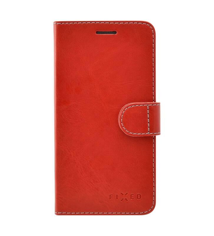 Pouzdro na mobil flipové FIXED FIT pro Xiaomi Redmi Note 8T červené