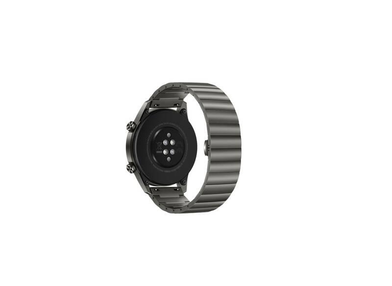 Řemínek Huawei kovový pro chytré hodinky Huawei Watch GT, Watch GT 2 - Titanium Gray