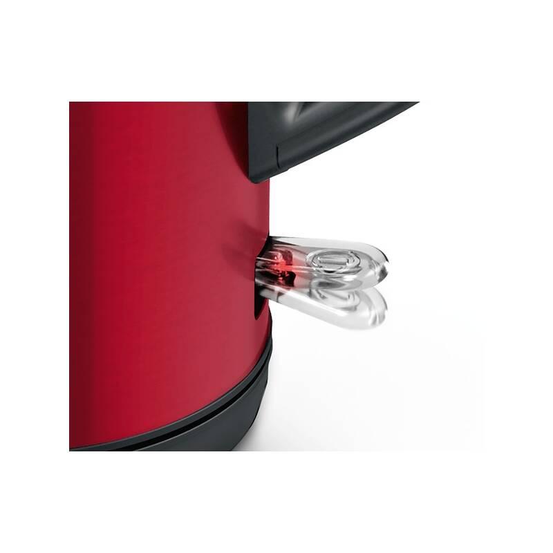 Rychlovarná konvice Bosch DesignLine TWK4P434 černá červená, Rychlovarná, konvice, Bosch, DesignLine, TWK4P434, černá, červená