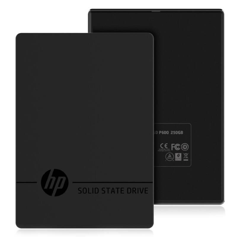 SSD externí HP Portable P600 250GB černý, SSD, externí, HP, Portable, P600, 250GB, černý