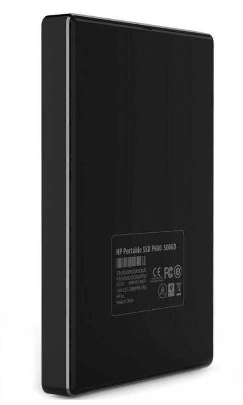 SSD externí HP Portable P600 500GB černý, SSD, externí, HP, Portable, P600, 500GB, černý