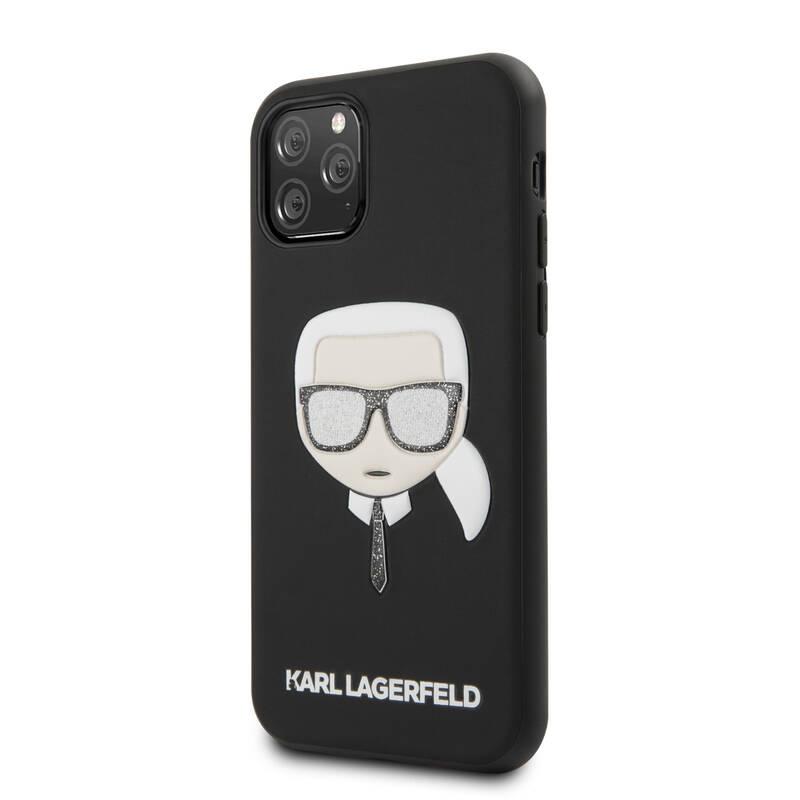 Kryt na mobil Karl Lagerfeld Embossed Glitter pro Apple iPhone 11 Pro černý, Kryt, na, mobil, Karl, Lagerfeld, Embossed, Glitter, pro, Apple, iPhone, 11, Pro, černý