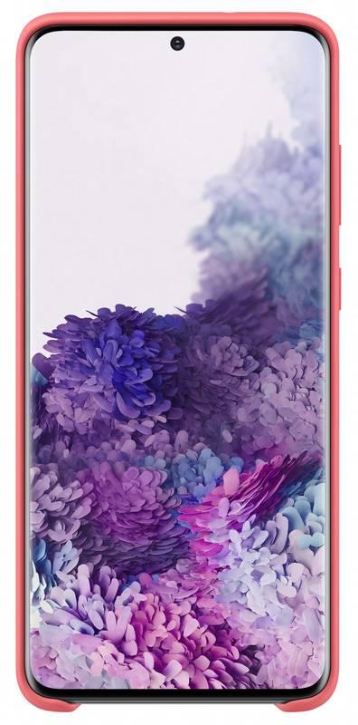 Kryt na mobil Samsung Kvadrat pro Galaxy S20 červený