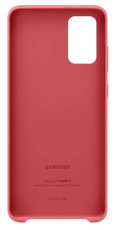 Kryt na mobil Samsung Kvadrat pro Galaxy S20 červený