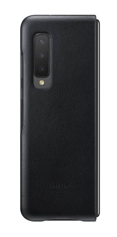 Kryt na mobil Samsung Leather Cover pro Galaxy Fold černý