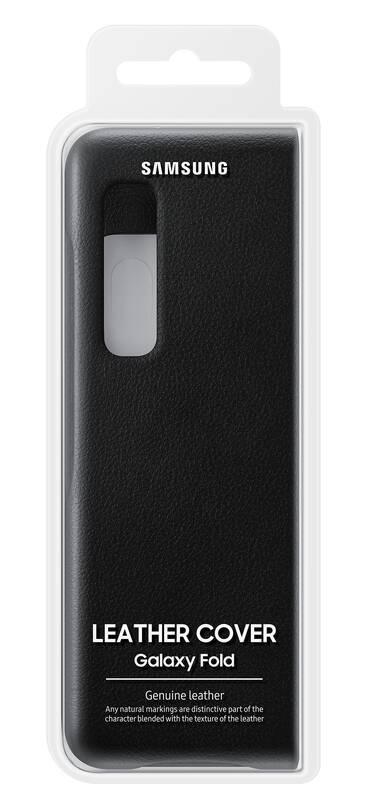 Kryt na mobil Samsung Leather Cover pro Galaxy Fold černý