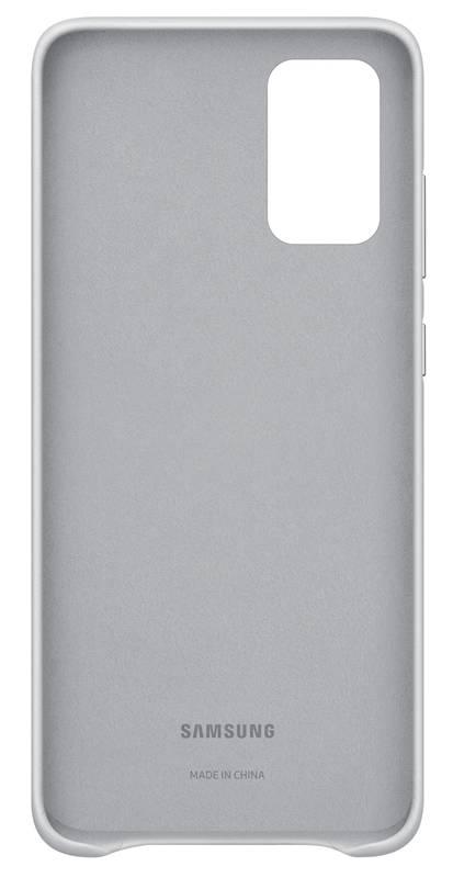 Kryt na mobil Samsung Leather Cover pro Galaxy S20 šedý