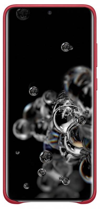 Kryt na mobil Samsung Leather Cover pro Galaxy S20 Ultra červený