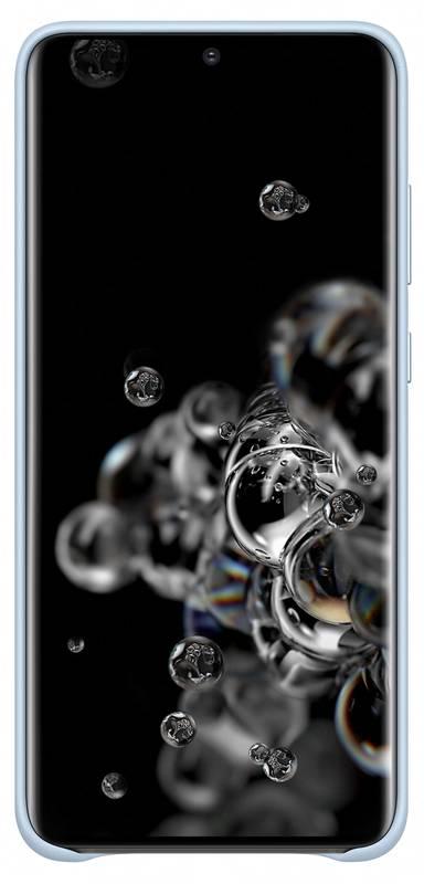 Kryt na mobil Samsung Leather Cover pro Galaxy S20 Ultra modrý