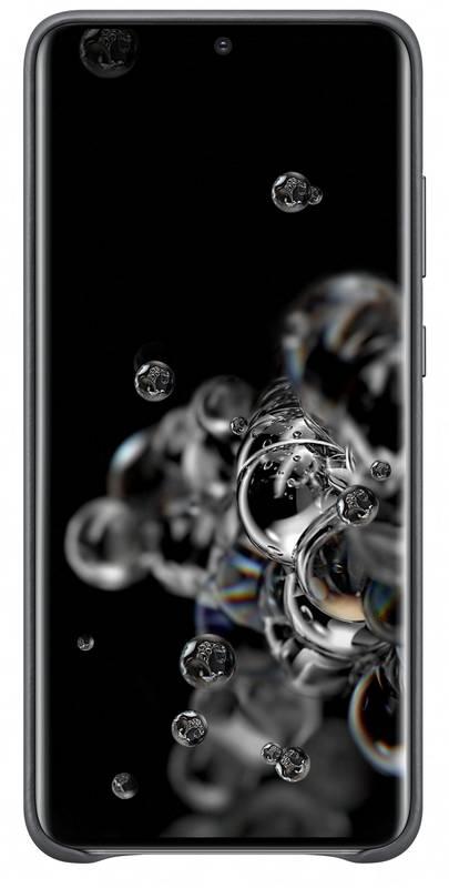 Kryt na mobil Samsung Leather Cover pro Galaxy S20 Ultra šedý