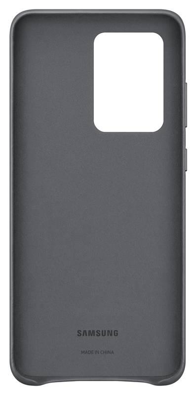 Kryt na mobil Samsung Leather Cover pro Galaxy S20 Ultra šedý, Kryt, na, mobil, Samsung, Leather, Cover, pro, Galaxy, S20, Ultra, šedý