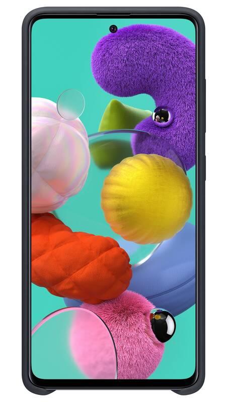 Kryt na mobil Samsung Silicon Cover pro Galaxy A51 černý