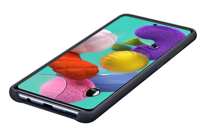 Kryt na mobil Samsung Silicon Cover pro Galaxy A51 černý
