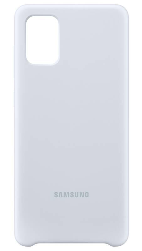 Kryt na mobil Samsung Silicon Cover pro Galaxy A71 stříbrný