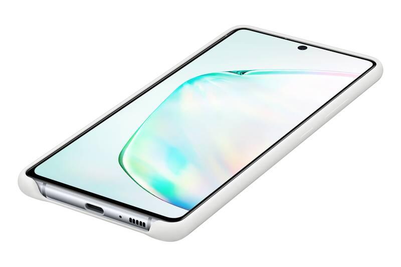 Kryt na mobil Samsung Silicon Cover pro Galaxy S10 Lite bílý