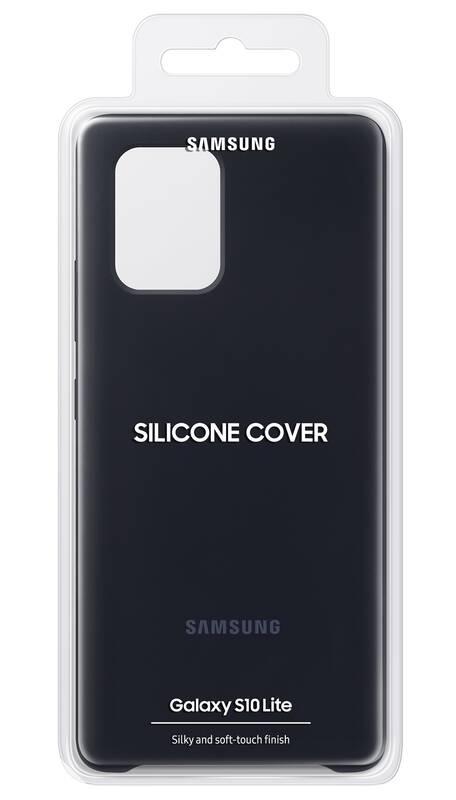 Kryt na mobil Samsung Silicon Cover pro Galaxy S10 Lite černý