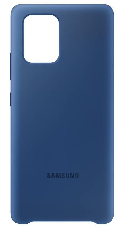 Kryt na mobil Samsung Silicon Cover pro Galaxy S10 Lite modrý