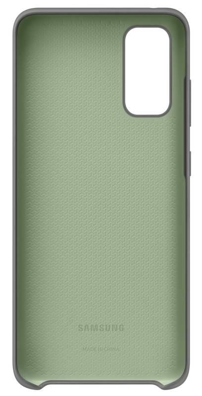Kryt na mobil Samsung Silicon Cover pro Galaxy S20 šedý