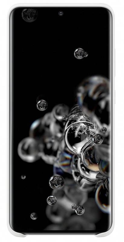 Kryt na mobil Samsung Silicon Cover pro Galaxy S20 Ultra bílý